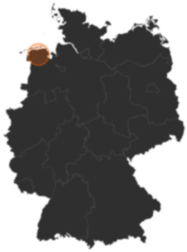 Ostfriesland (Küste) auf der Deutschland-Karte.