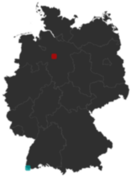 Deutschlandkarte: Wo liegt ?