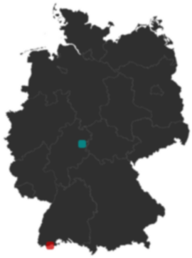 Deutschlandkarte: Wo liegt ?