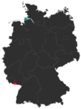 Deutschlandkarte: Wo liegt ?