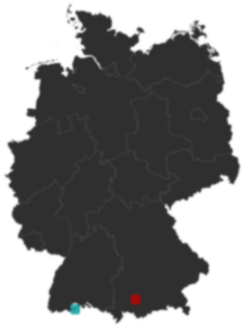 Deutschlandkarte: Wo liegt ?
