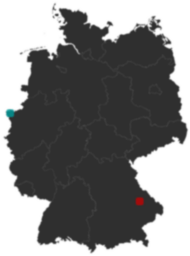 Deutschlandkarte: Wo liegt ?