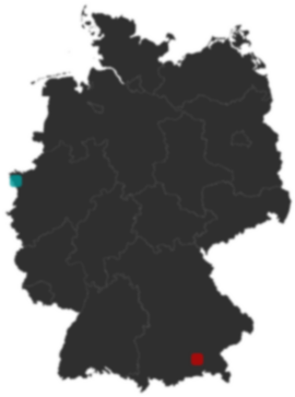 Deutschlandkarte: Wo liegt ?