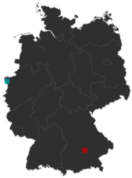 Deutschlandkarte: Wo liegt ?
