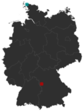 Deutschlandkarte: Wo liegt ?