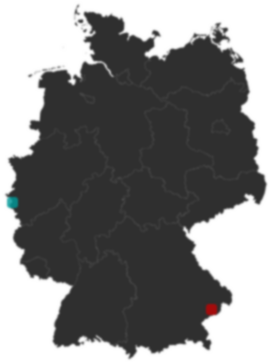 Deutschlandkarte: Wo liegt ?