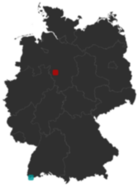 Deutschlandkarte: Wo liegt ?