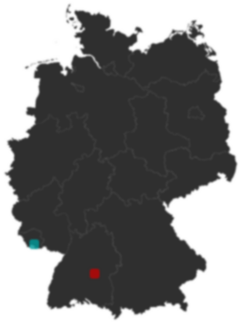 Deutschlandkarte: Wo liegt ?