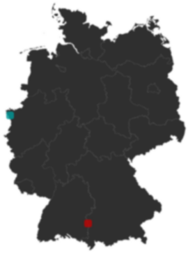 Deutschlandkarte: Wo liegt ?