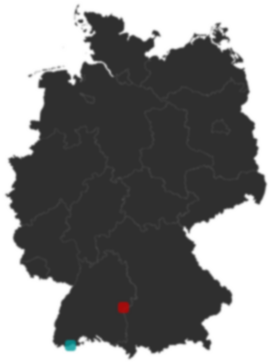 Deutschlandkarte: Wo liegt ?