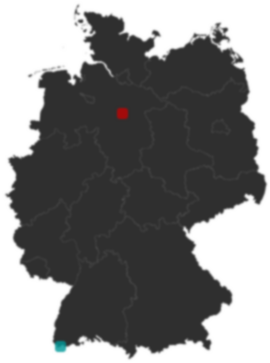 Deutschlandkarte: Wo liegt ?