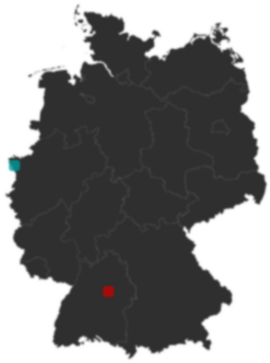 Deutschlandkarte: Wo liegt ?