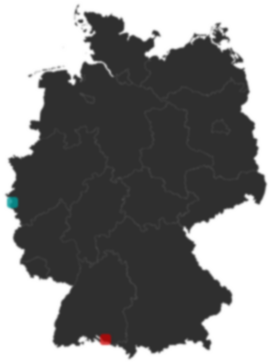 Deutschlandkarte: Wo liegt ?