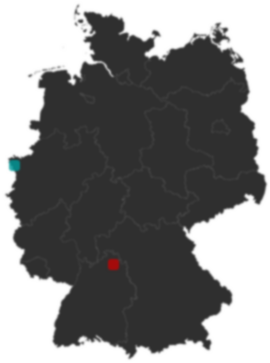 Deutschlandkarte: Wo liegt ?