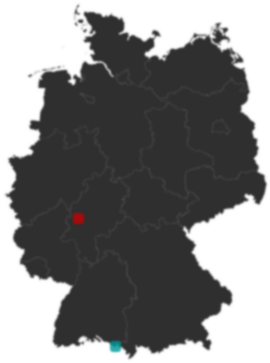 Deutschlandkarte: Wo liegt ?