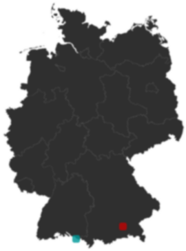 Deutschlandkarte: Wo liegt ?