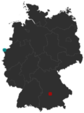 Deutschlandkarte: Wo liegt ?