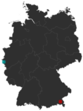 Deutschlandkarte: Wo liegt ?