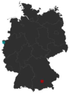 Deutschlandkarte: Wo liegt ?