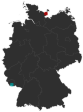 Deutschlandkarte: Wo liegt ?