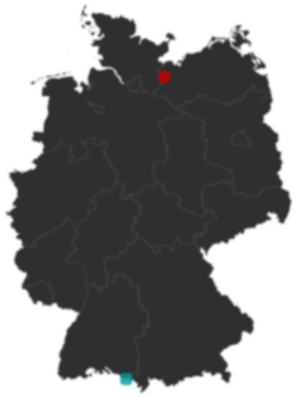 Deutschlandkarte: Wo liegt ?
