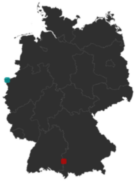 Deutschlandkarte: Wo liegt ?