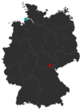 Deutschlandkarte: Wo liegt ?