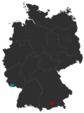 Deutschlandkarte: Wo liegt ?