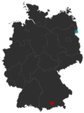 Deutschlandkarte: Wo liegt ?