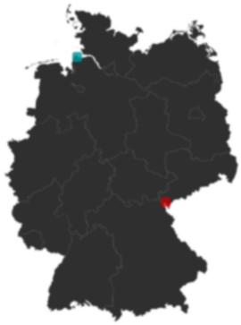 Deutschlandkarte: Wo liegt ?