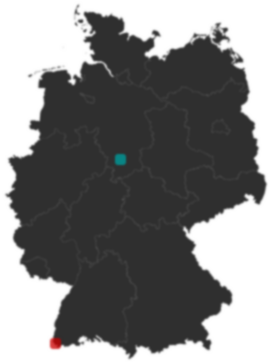 Deutschlandkarte: Wo liegt ?