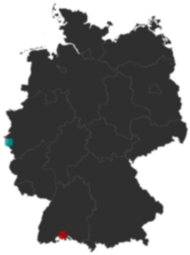 Deutschlandkarte: Wo liegt ?