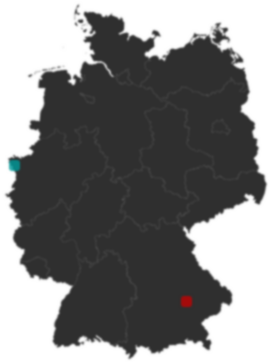 Deutschlandkarte: Wo liegt ?