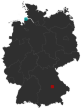 Deutschlandkarte: Wo liegt ?