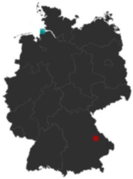 Deutschlandkarte: Wo liegt ?