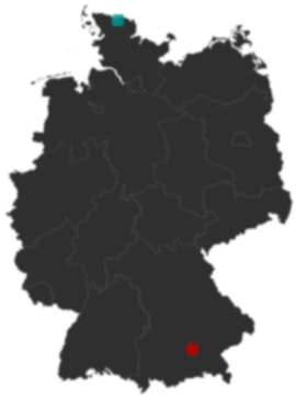 Deutschlandkarte: Wo liegt ?