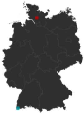Deutschlandkarte: Wo liegt ?