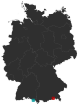 Deutschlandkarte: Wo liegt ?