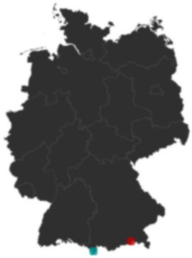 Deutschlandkarte: Wo liegt ?