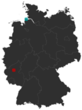 Deutschlandkarte: Wo liegt ?