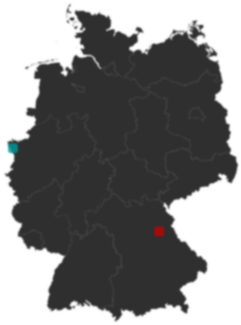 Deutschlandkarte: Wo liegt ?