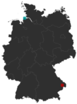 Deutschlandkarte: Wo liegt ?
