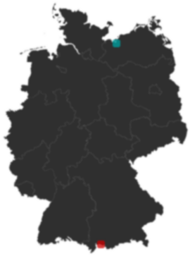 Deutschlandkarte: Wo liegt ?