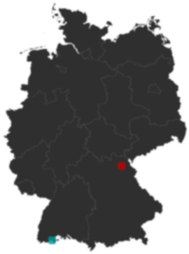Deutschlandkarte: Wo liegt ?