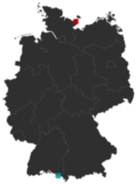 Deutschlandkarte: Wo liegt ?