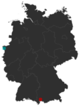 Deutschlandkarte: Wo liegt ?