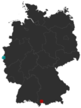 Deutschlandkarte: Wo liegt ?