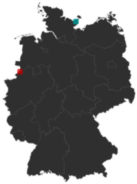Deutschlandkarte: Wo liegt ?