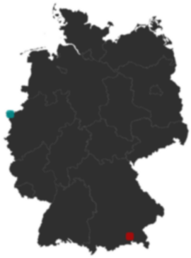 Deutschlandkarte: Wo liegt ?