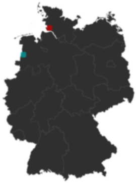 Deutschlandkarte: Wo liegt ?